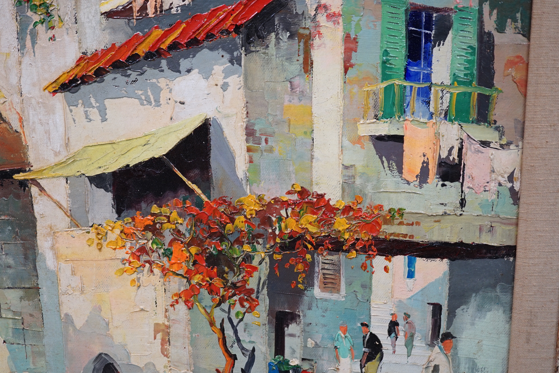 Cecil Rochfort D'Oyly-John (British, 1906-1993), 'Corner of Santa Margarita', oil on canvas, 45 x 65cm